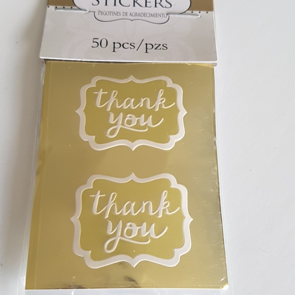 150 pcs Removable Thank You Stickers 1.5"x1.5" in - Picture 3 of 8